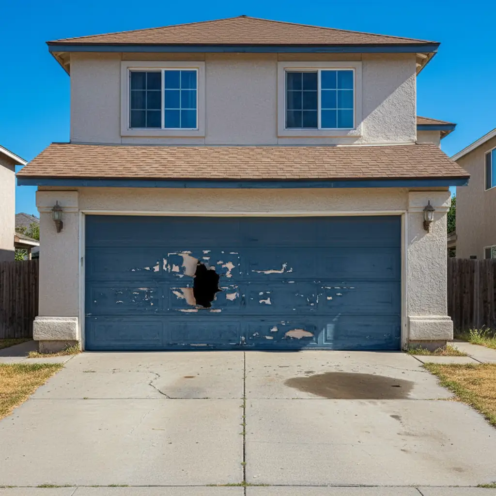 Garage door before 1