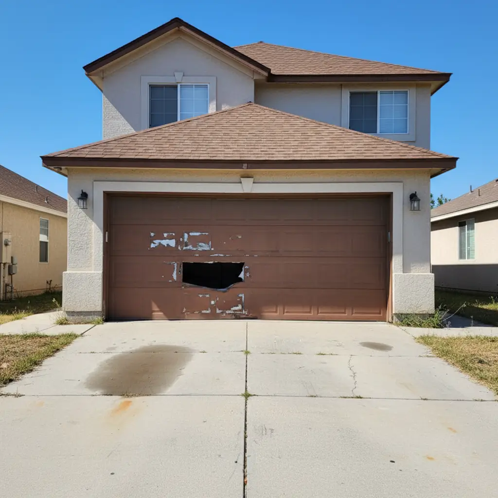 Garage door before 2