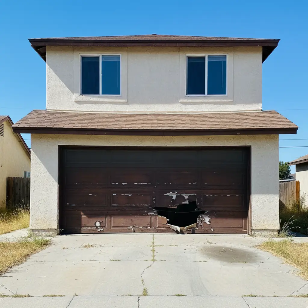 Garage door before 3