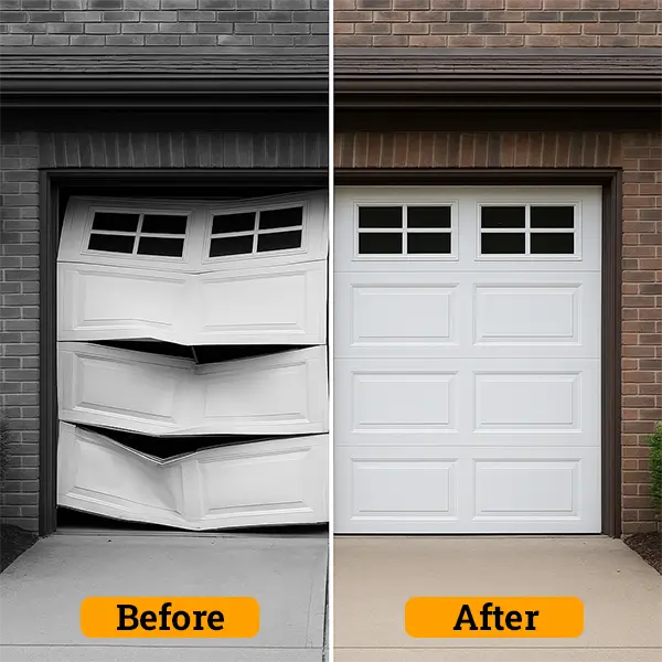 Garage Door Before and After
